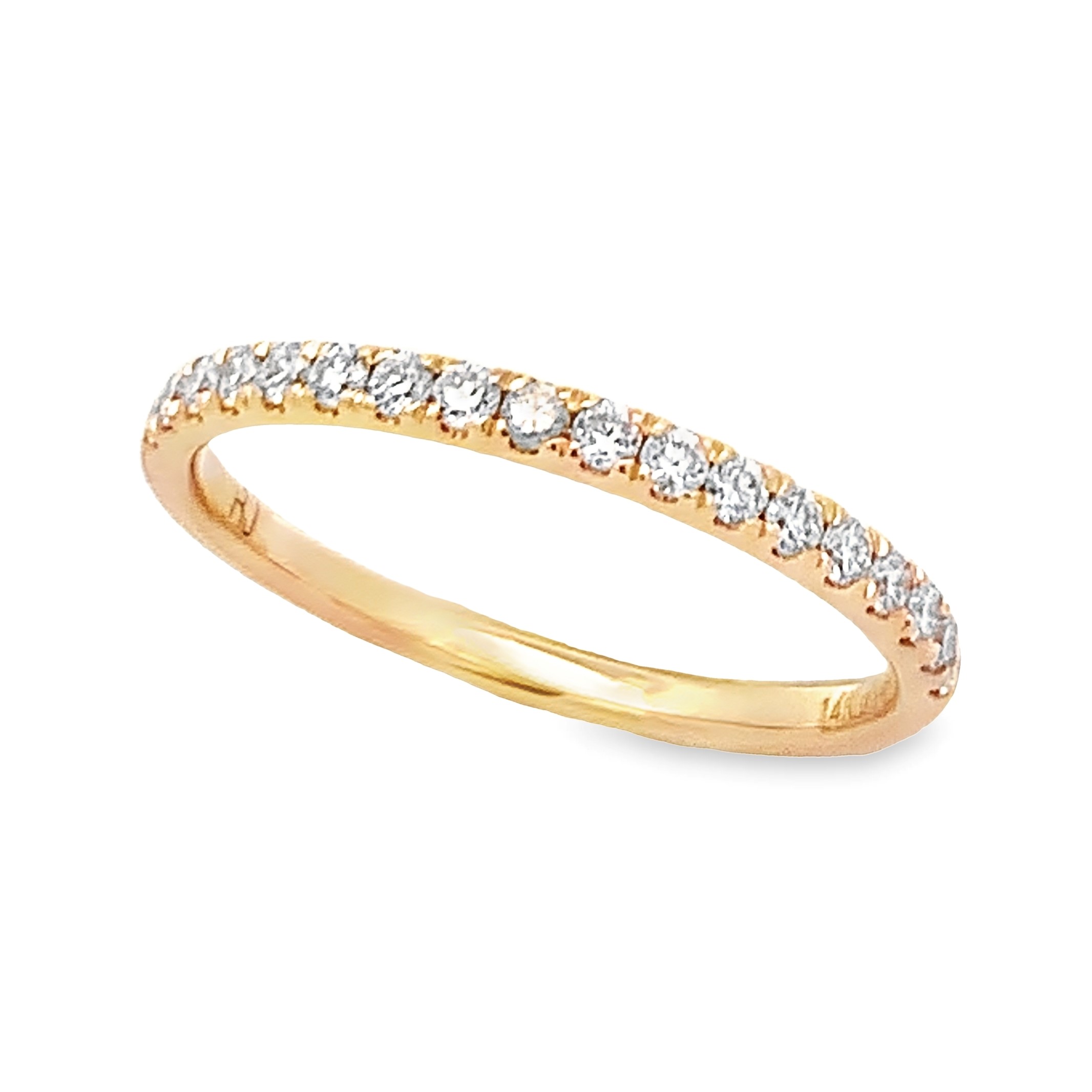 14K Yellow Gold Diamond Anniversary Band