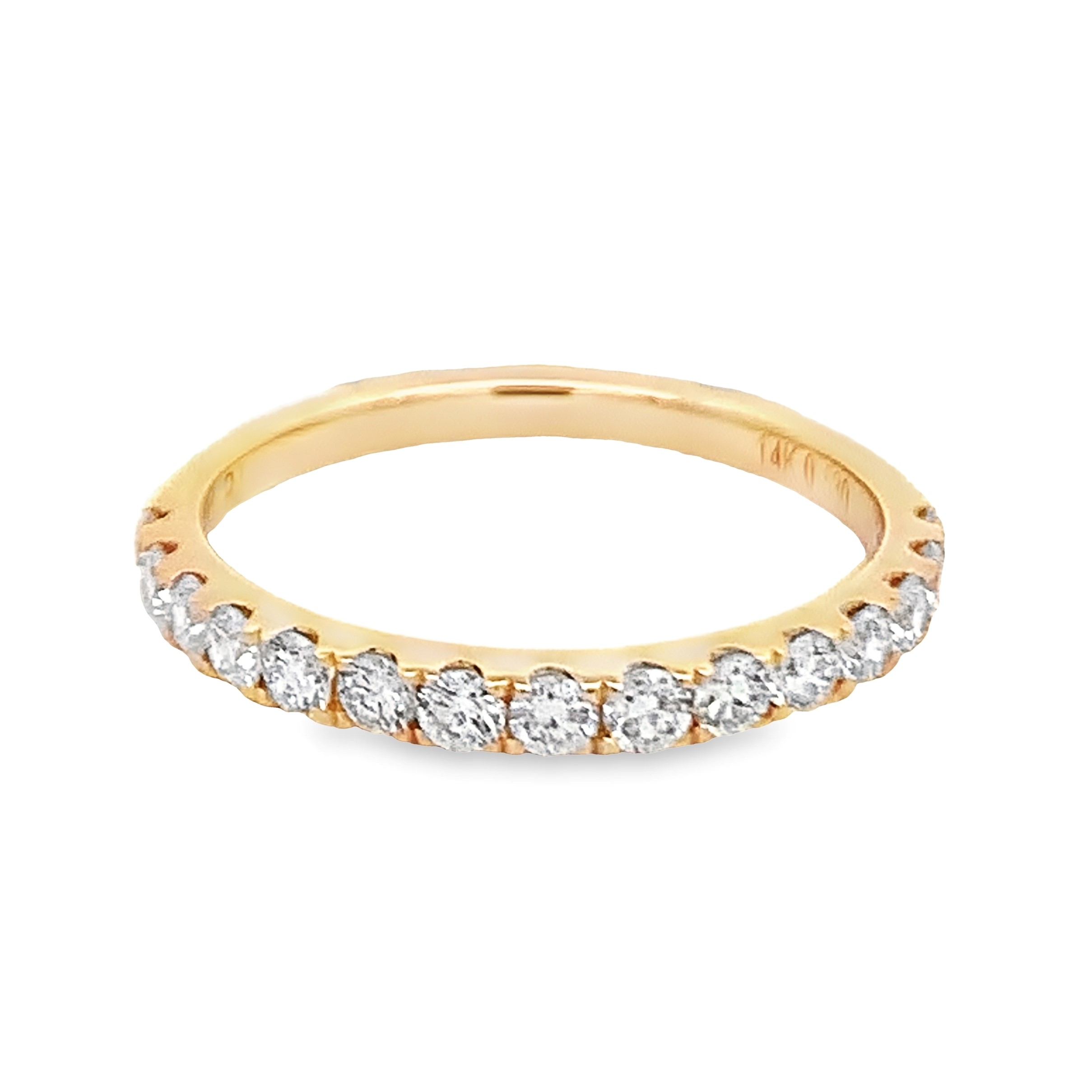 14K Yellow Gold Diamond Anniversary Band