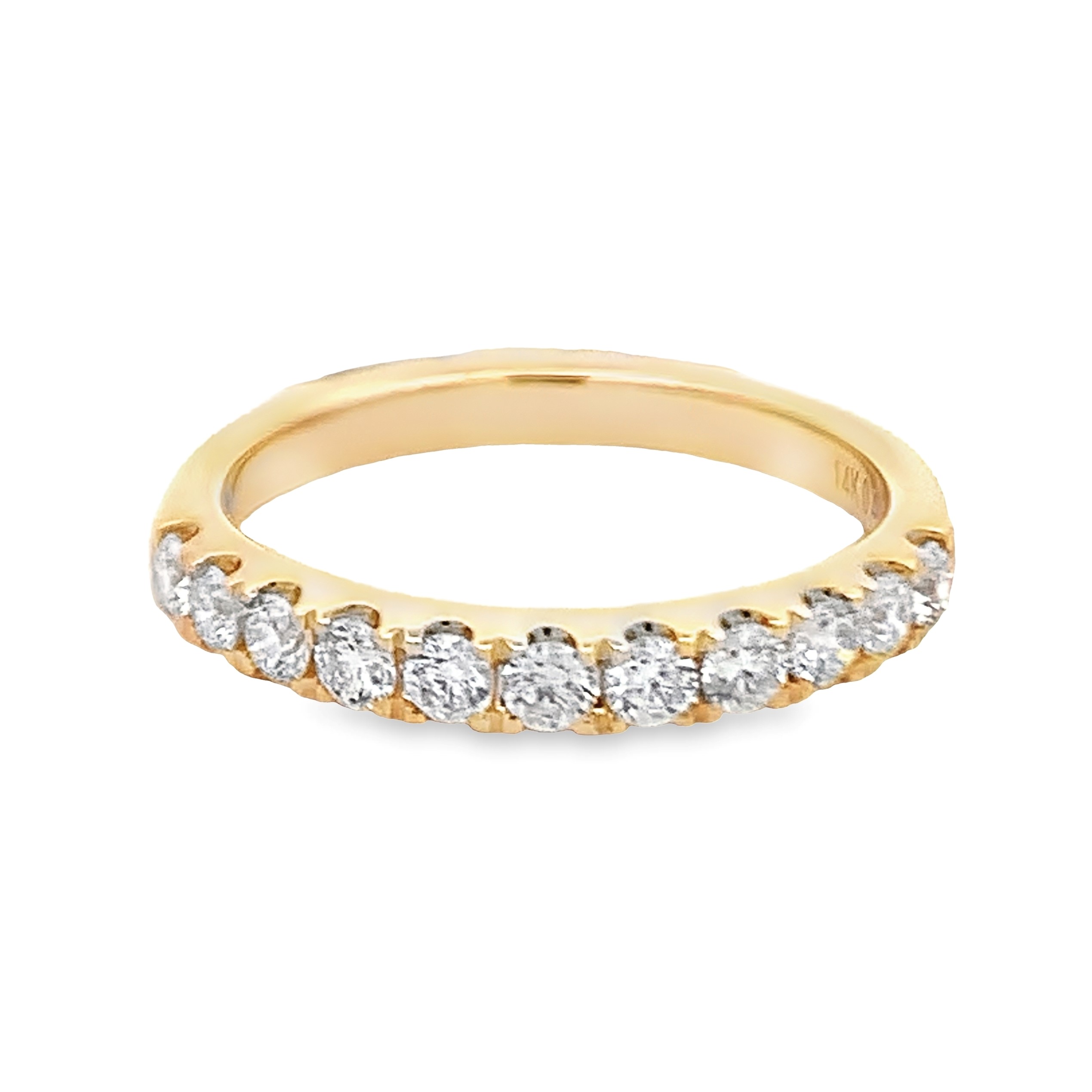 14K Yellow Gold Diamond Anniversary Band