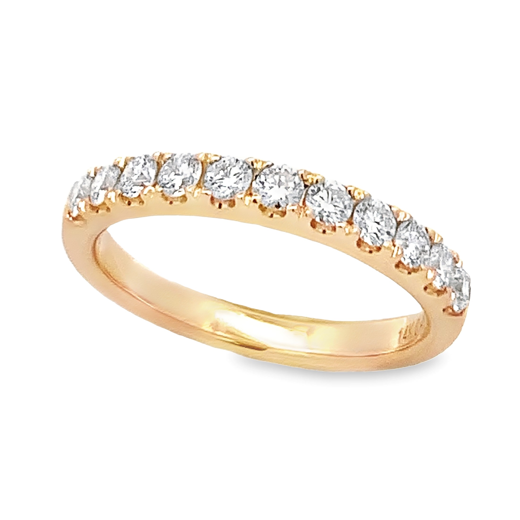 14K Yellow Gold Diamond Anniversary Band