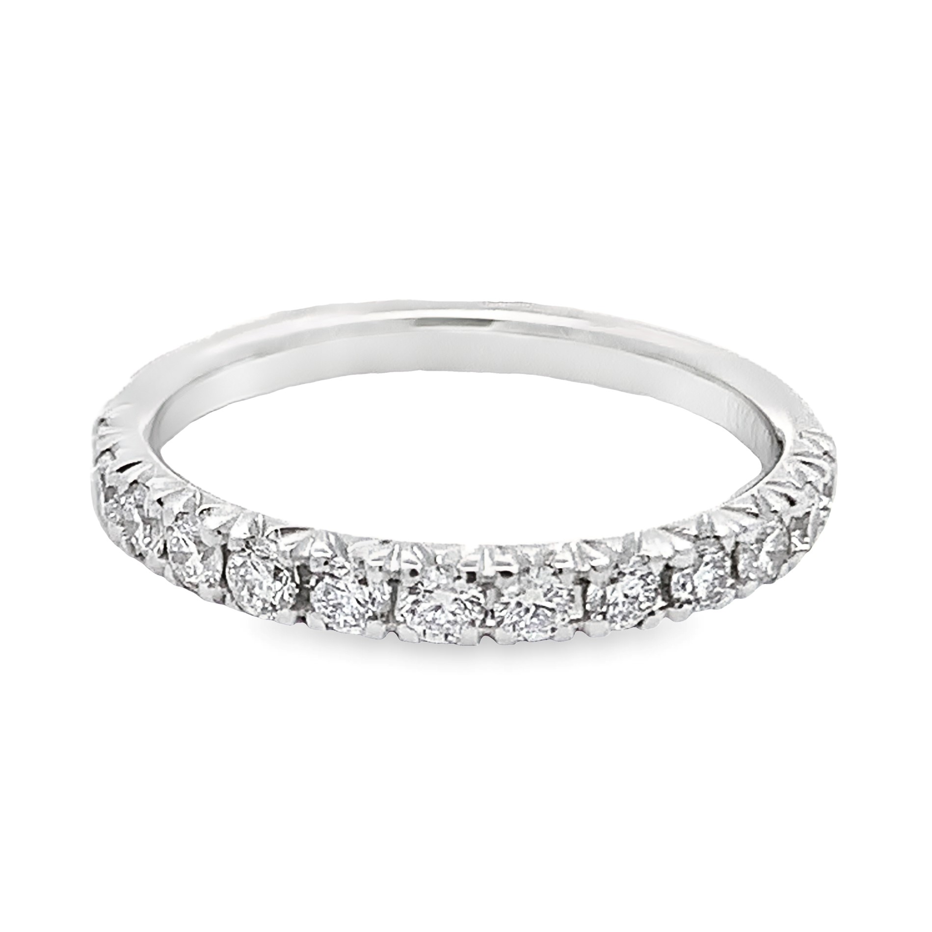 14K White Gold Diamond Anniversary Band