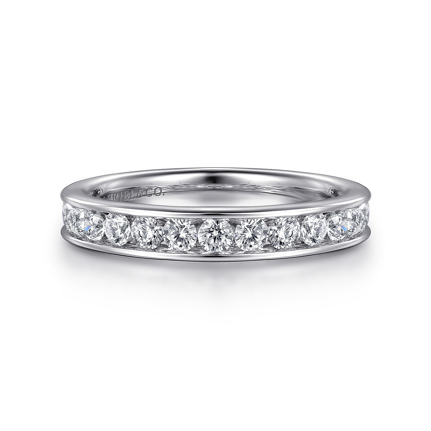 Gabriel & Co. 14K White Gold Channel Set Anniversary Band