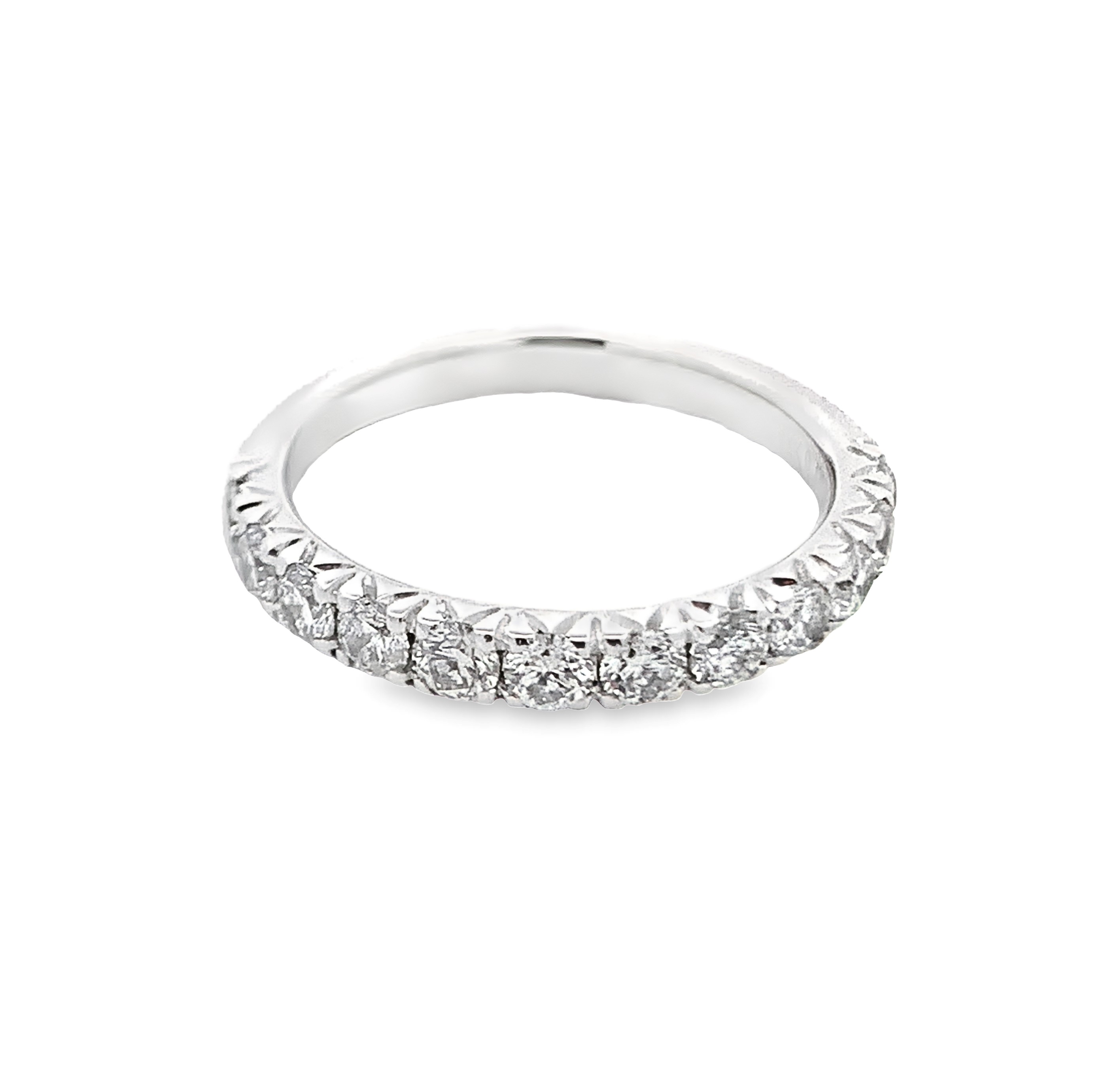 14K White Gold Diamond Anniversary Band