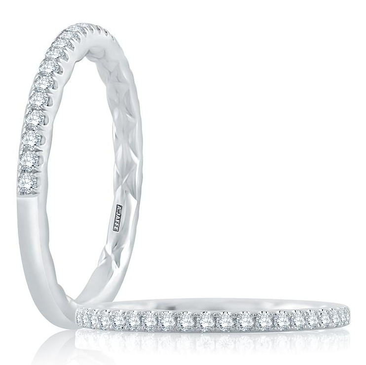 A Jaffe Platinum Diamond Half Anniversary Band