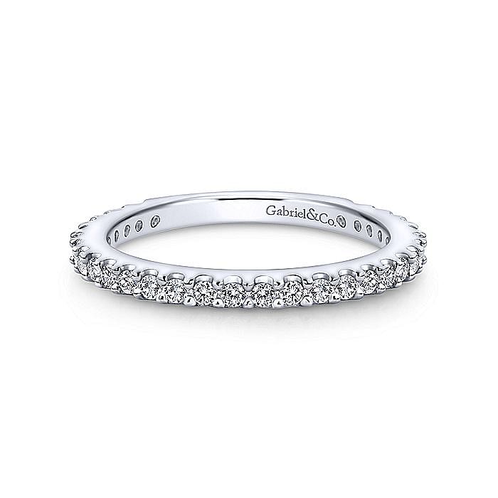 Gabriel & Co. 14K White Gold Diamond Anniversary Band