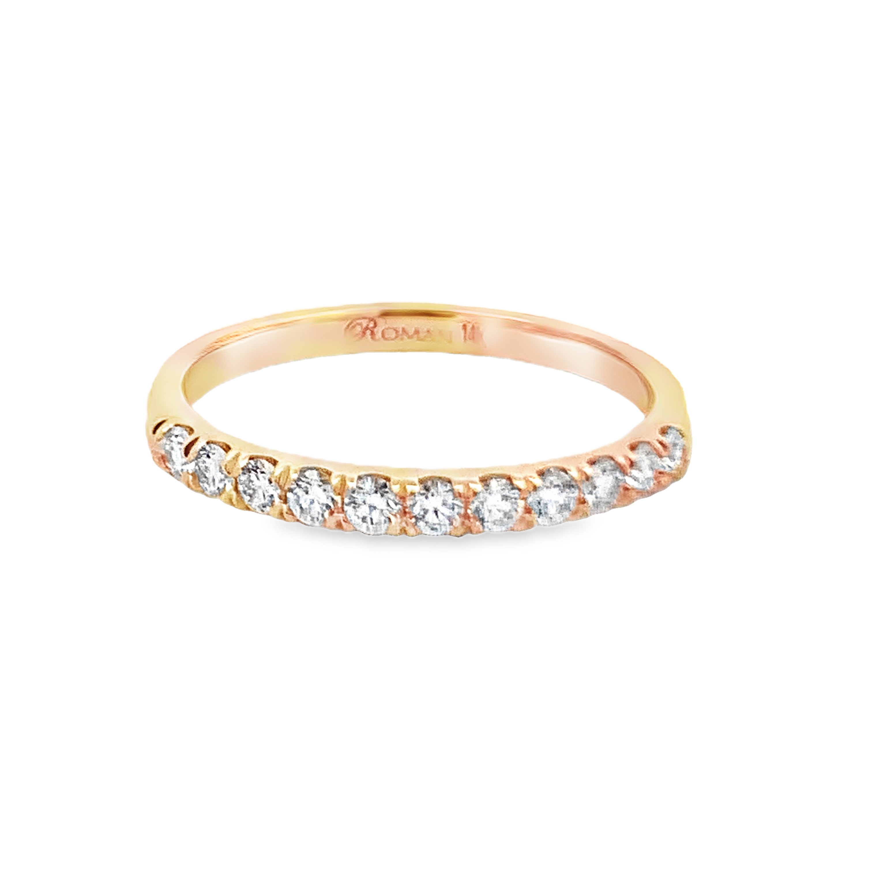 Romanza 14K Yellow Gold Diamond Anniversary Band