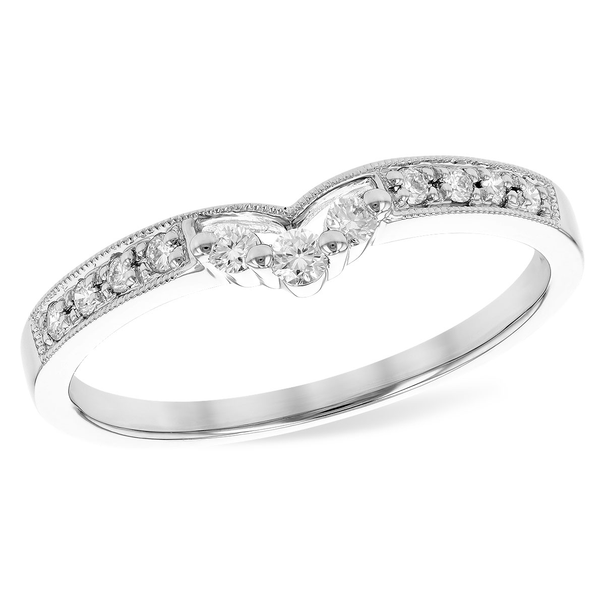 Allison Kaufman 14K White Gold Diamond Anniversary Band