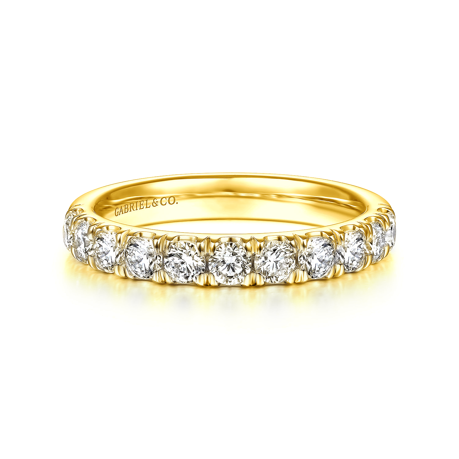 Gabriel & Co 14K Yellow Gold Anniversary Band