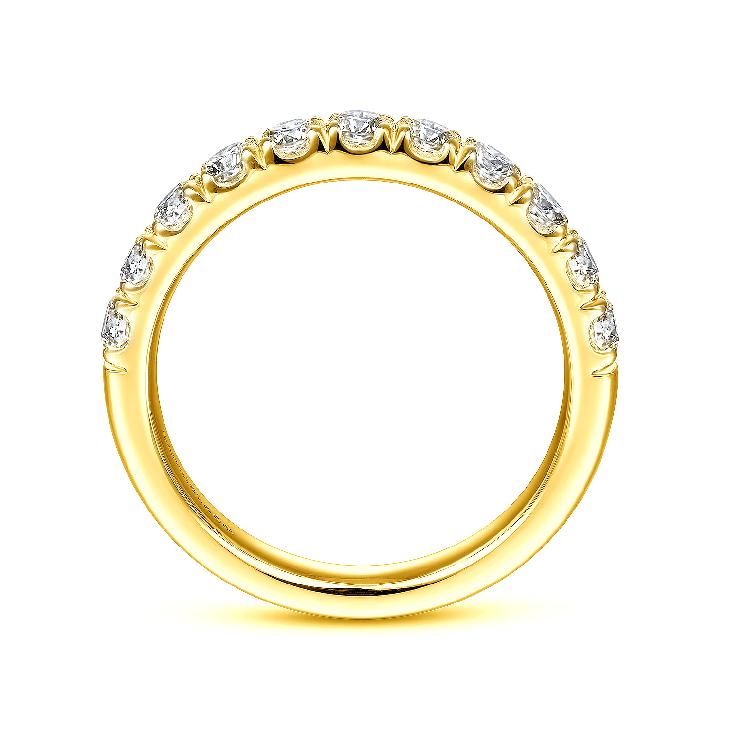 Gabriel & Co 14K Yellow Gold Anniversary Band