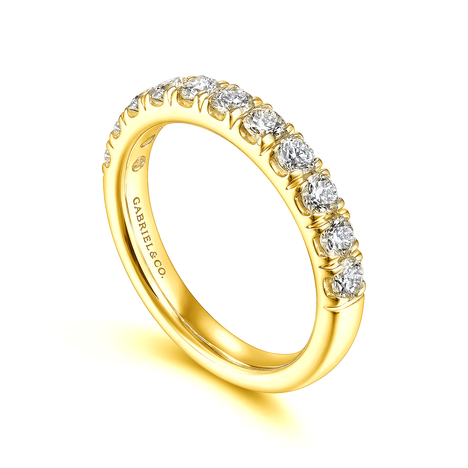 Gabriel & Co 14K Yellow Gold Anniversary Band