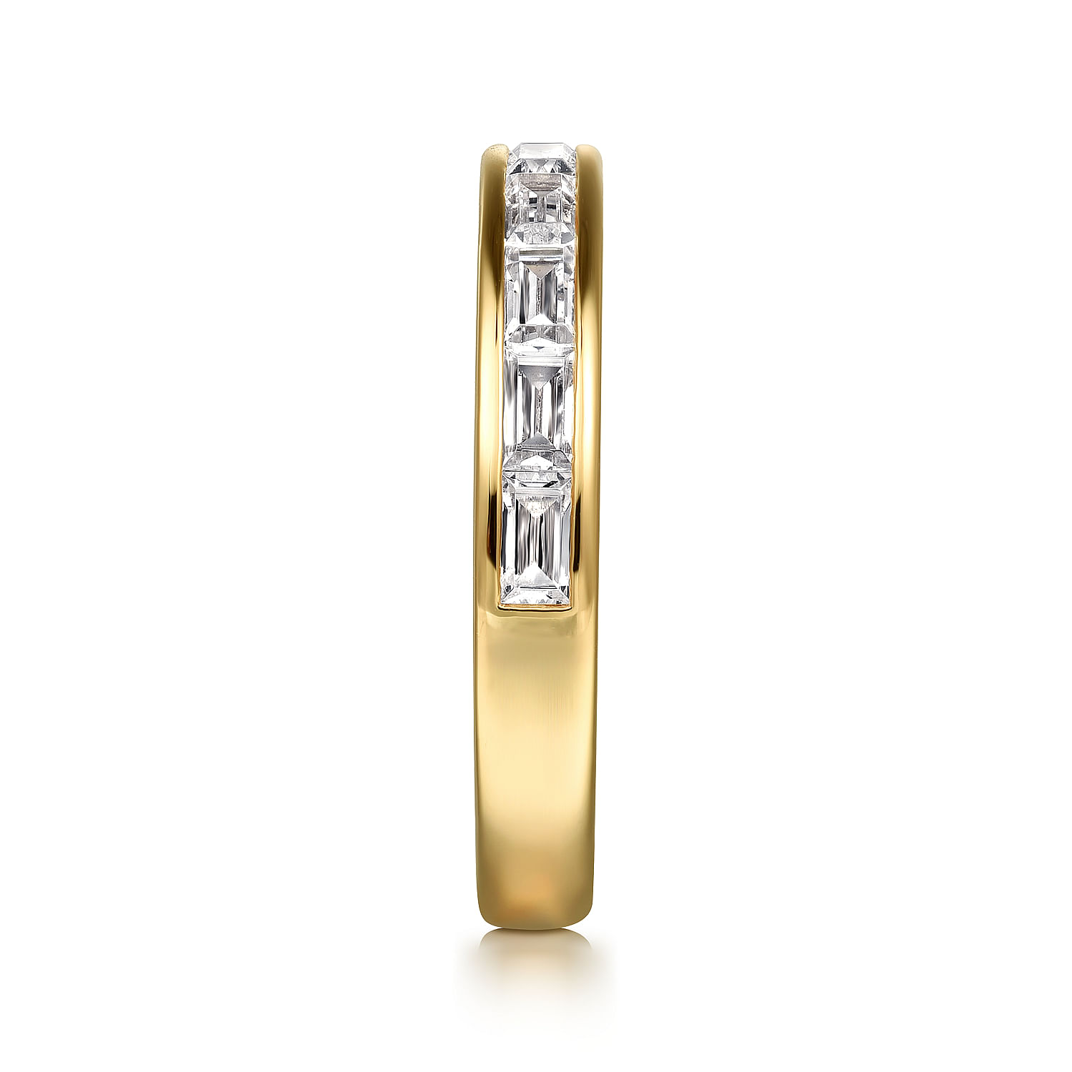 Gabriel & Co. 14K Yellow Gold Channel Baguette Anniversary Band