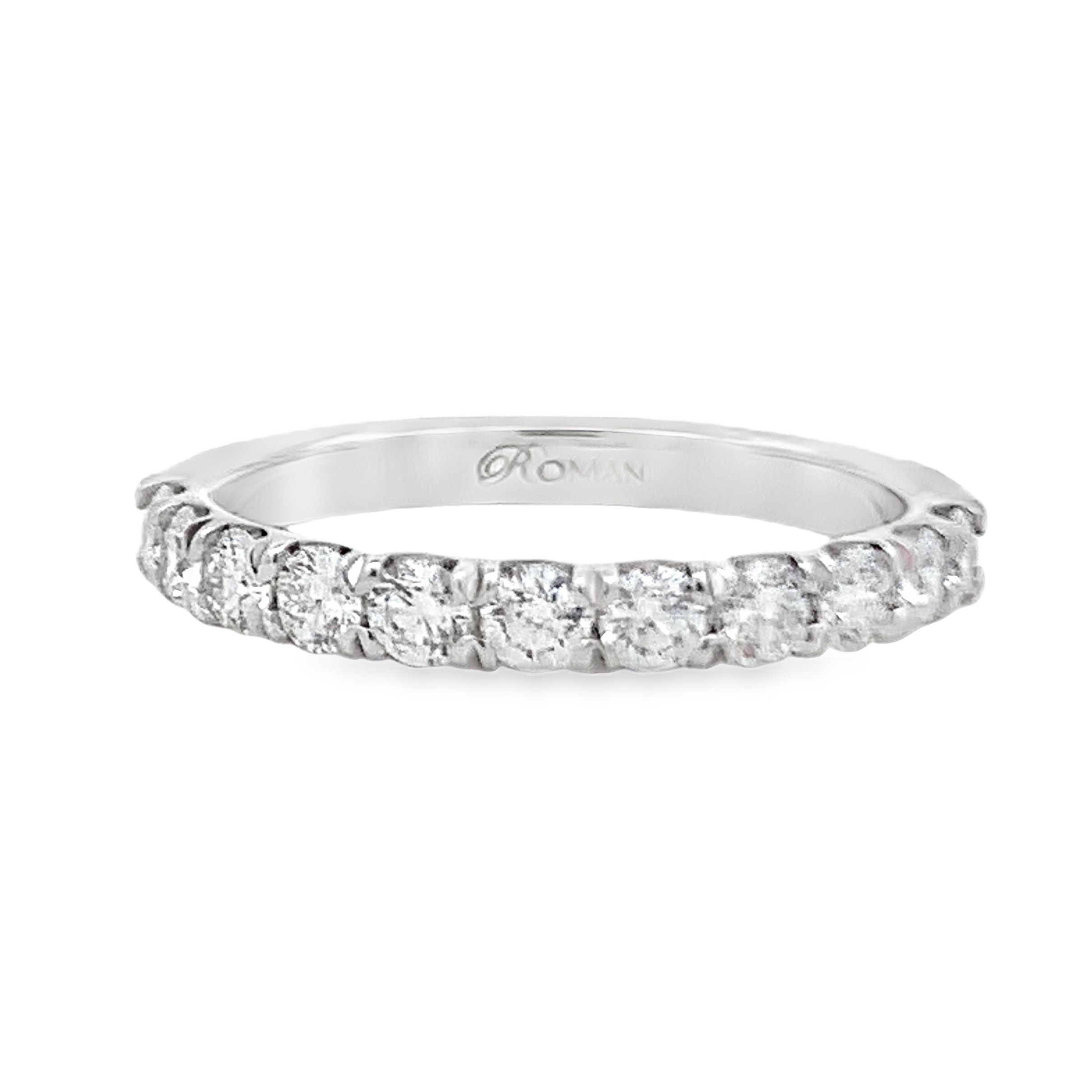 Romanza 14K White Gold Half Anniversary Band