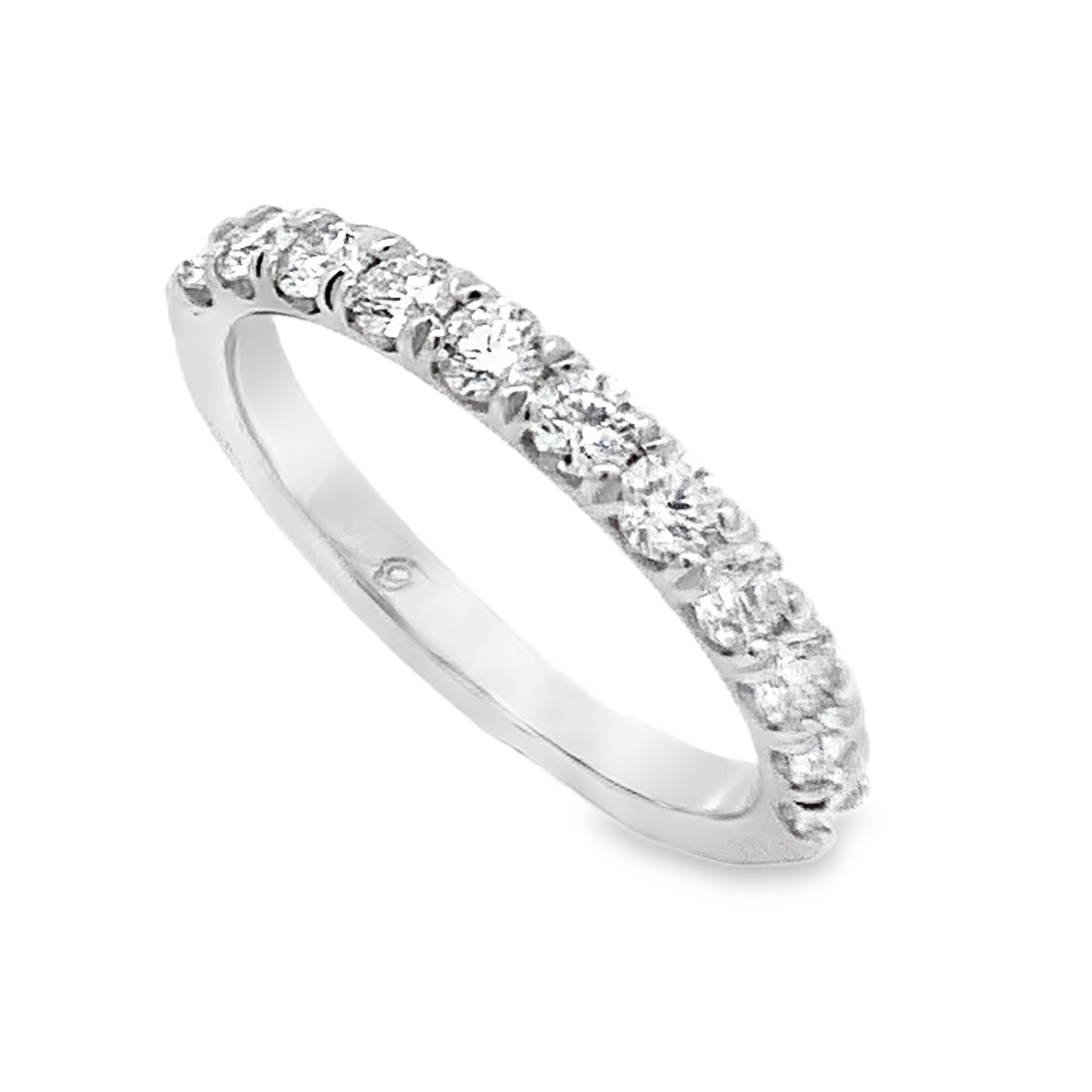 Romanza 14K White Gold Half Anniversary Band