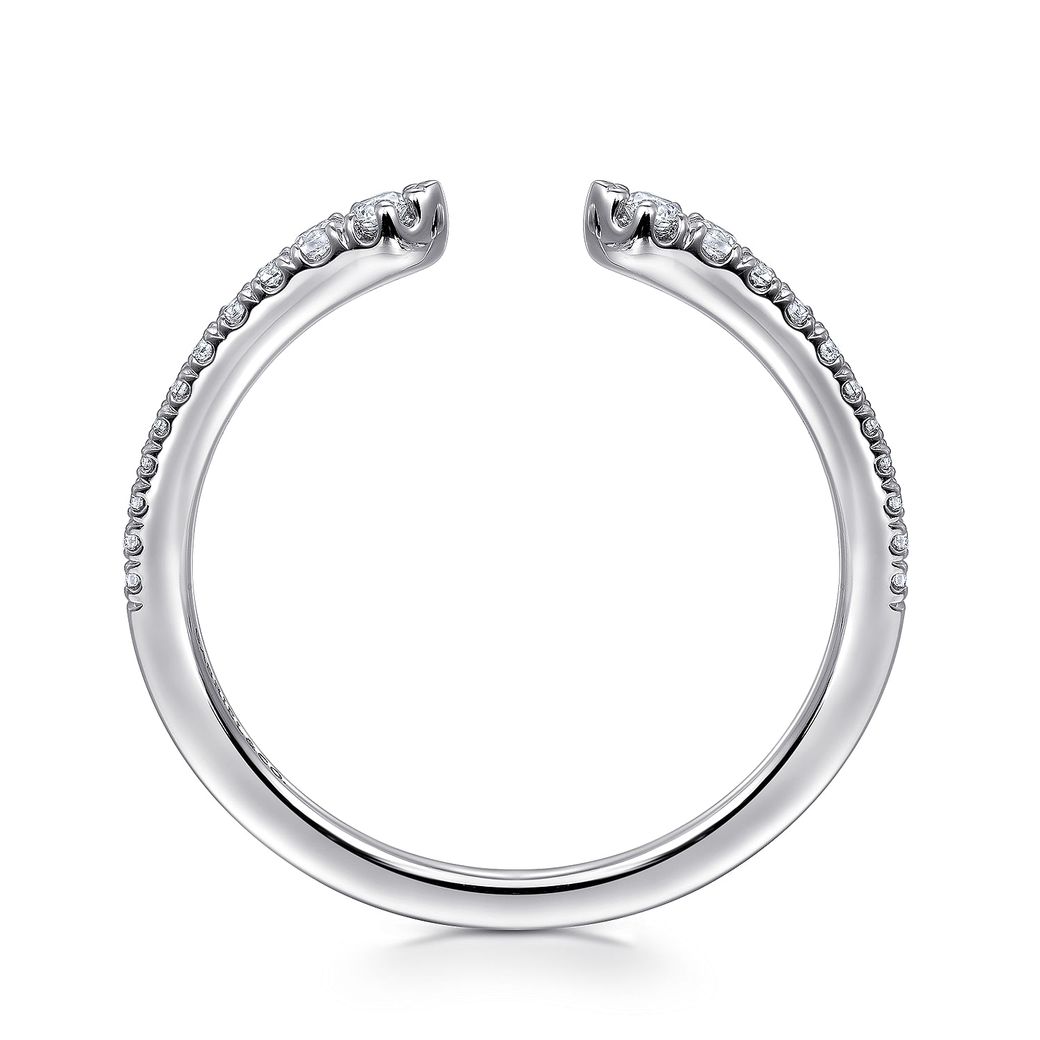 Gabriel & Co. 14K White Gold Diamond Split Ring