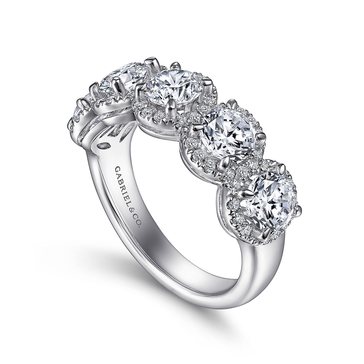 Gabriel & Co.14K White Gold Diamond Anniversary Band