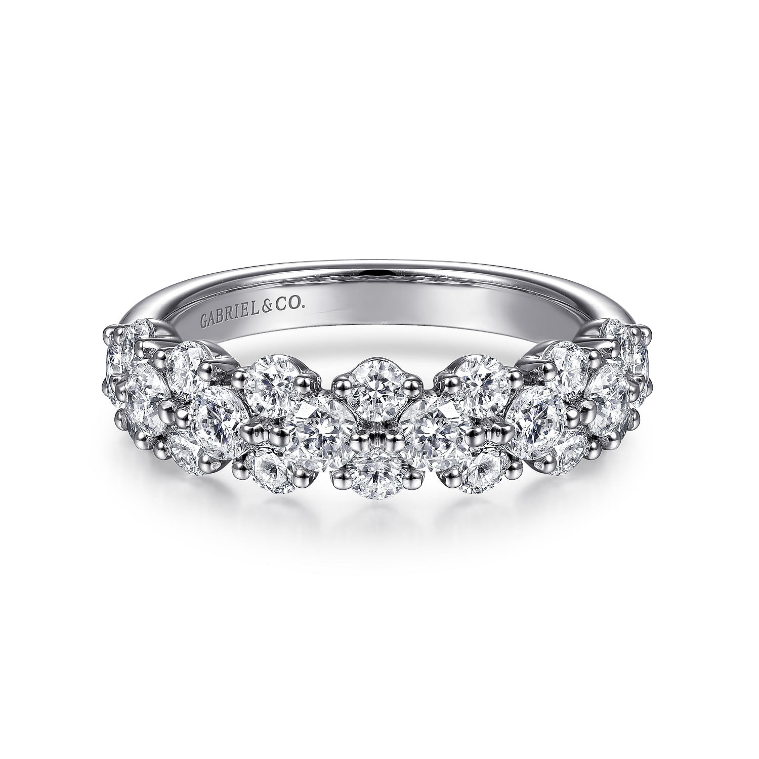 Gabriel & Co. 14K White Gold Anniversary Band