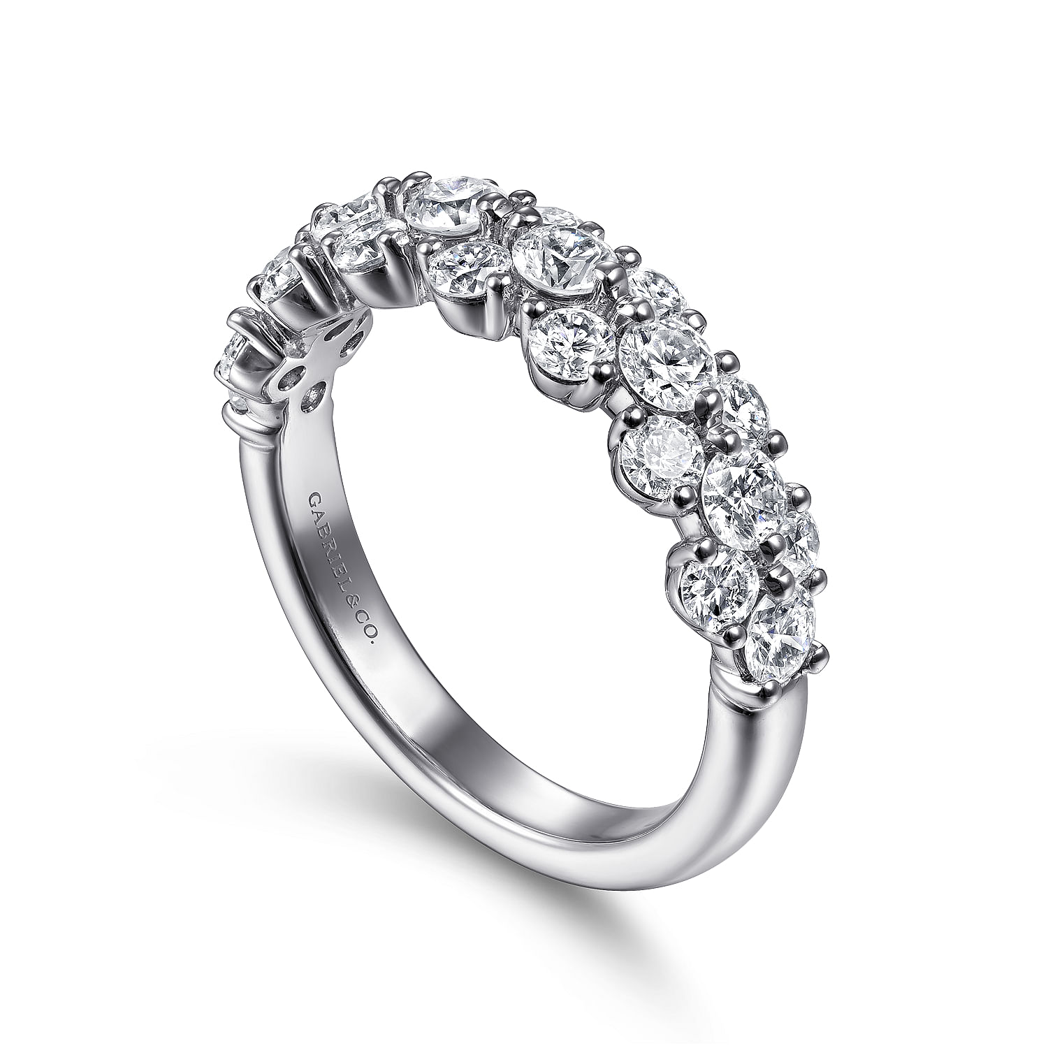 Gabriel & Co. 14K White Gold Anniversary Band