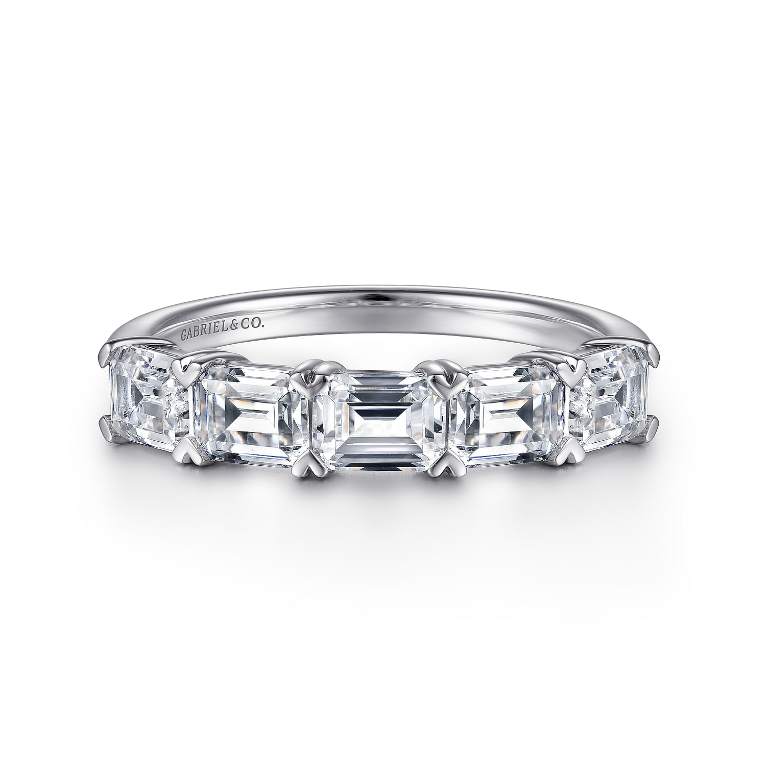 Gabriel & Co. 14K White Gold Diamond Anniversary Band