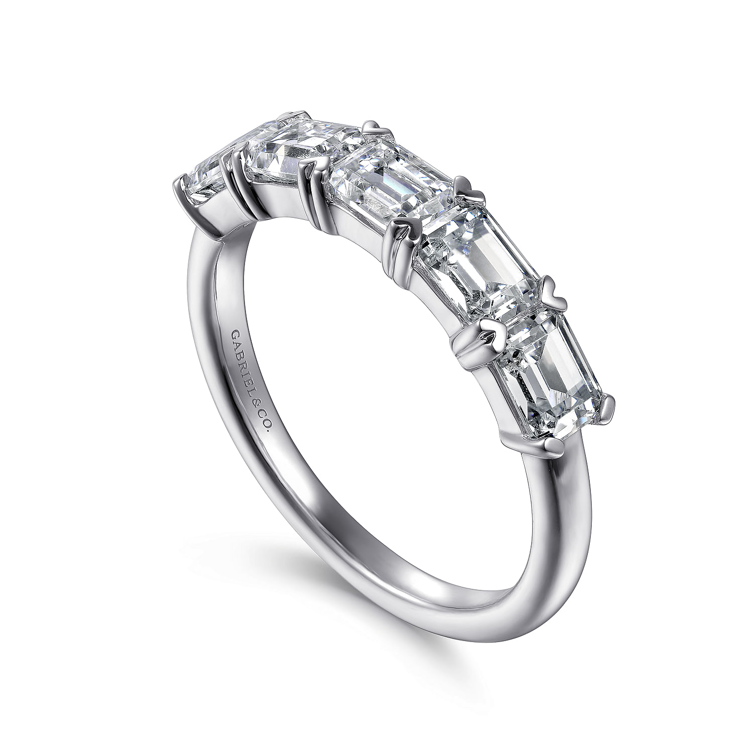 Gabriel & Co. 14K White Gold Diamond Anniversary Band