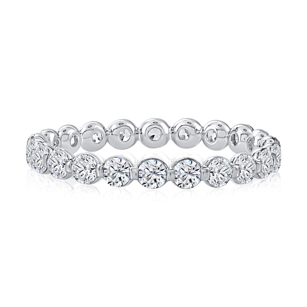 A. Jaffe 14K White Gold Shared-Prong Diamond Eternity Band