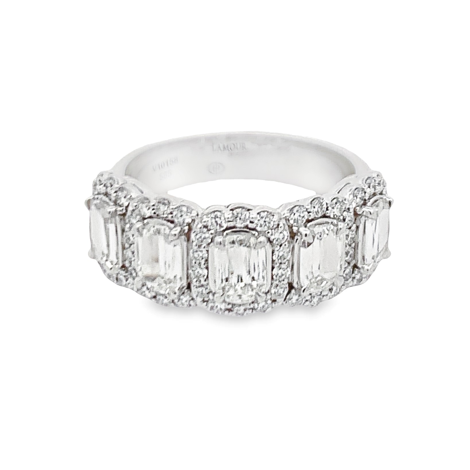 Christopher Design 14K White Gold Diamond Band