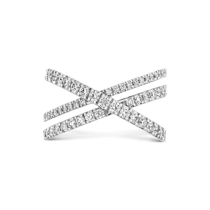 Hearts on Fire 18K White Gold Diamond Harley Wrap Ring