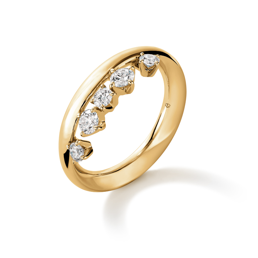 Hearts On Fire 18K Yellow Gold Floating Diamond Ring