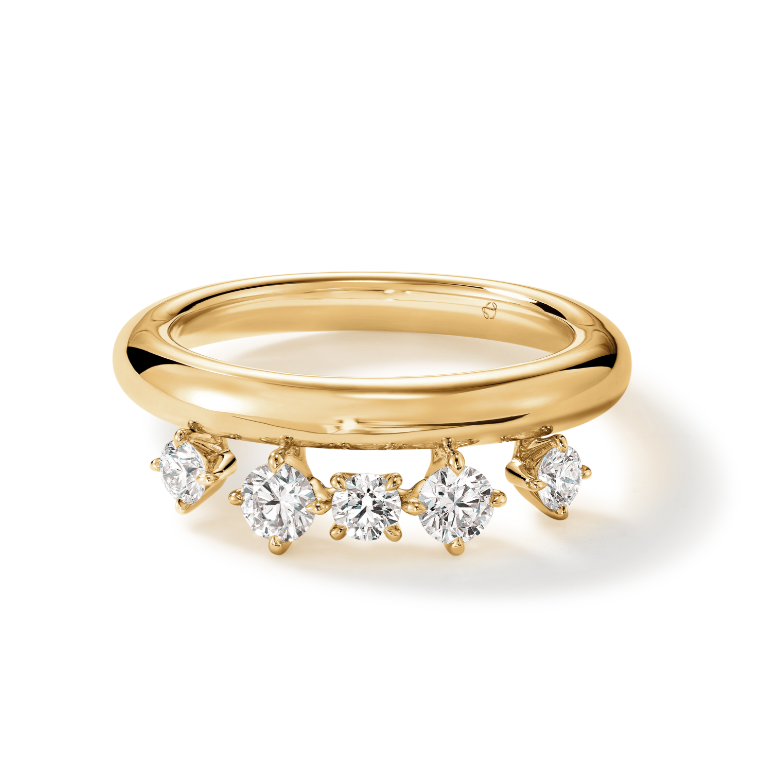 Hearts On Fire 18K Yellow Gold Floating Diamond Ring