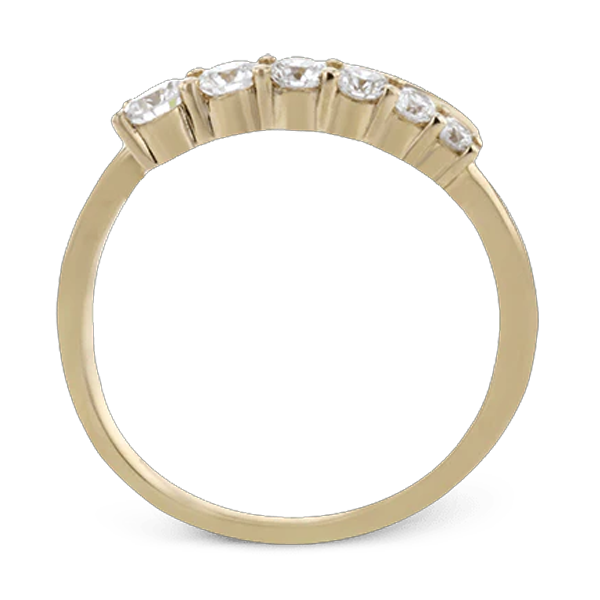 Simon G 18K Yellow Gold Diamond Bypass Ring