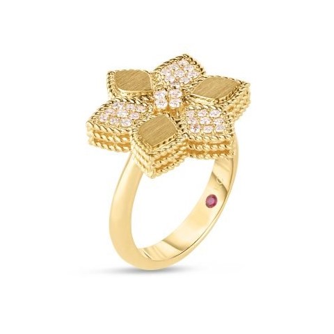 Roberto Coin 18K Yellow Gold Vernazza Flower Ring