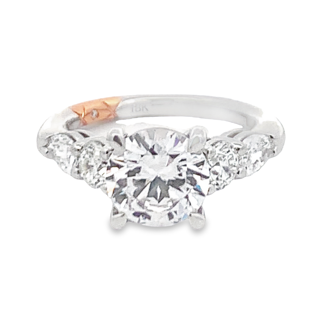 A. Jaffe Platinum Diamond Engagement Ring Setting