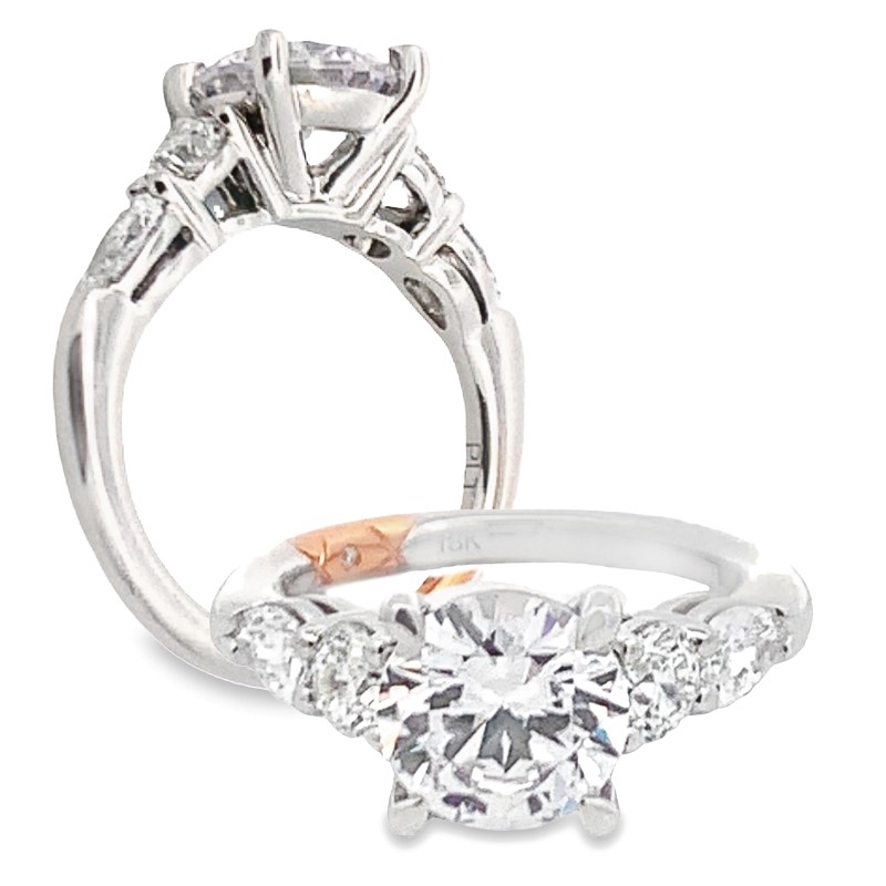 A. Jaffe Platinum Diamond Engagement Ring Setting