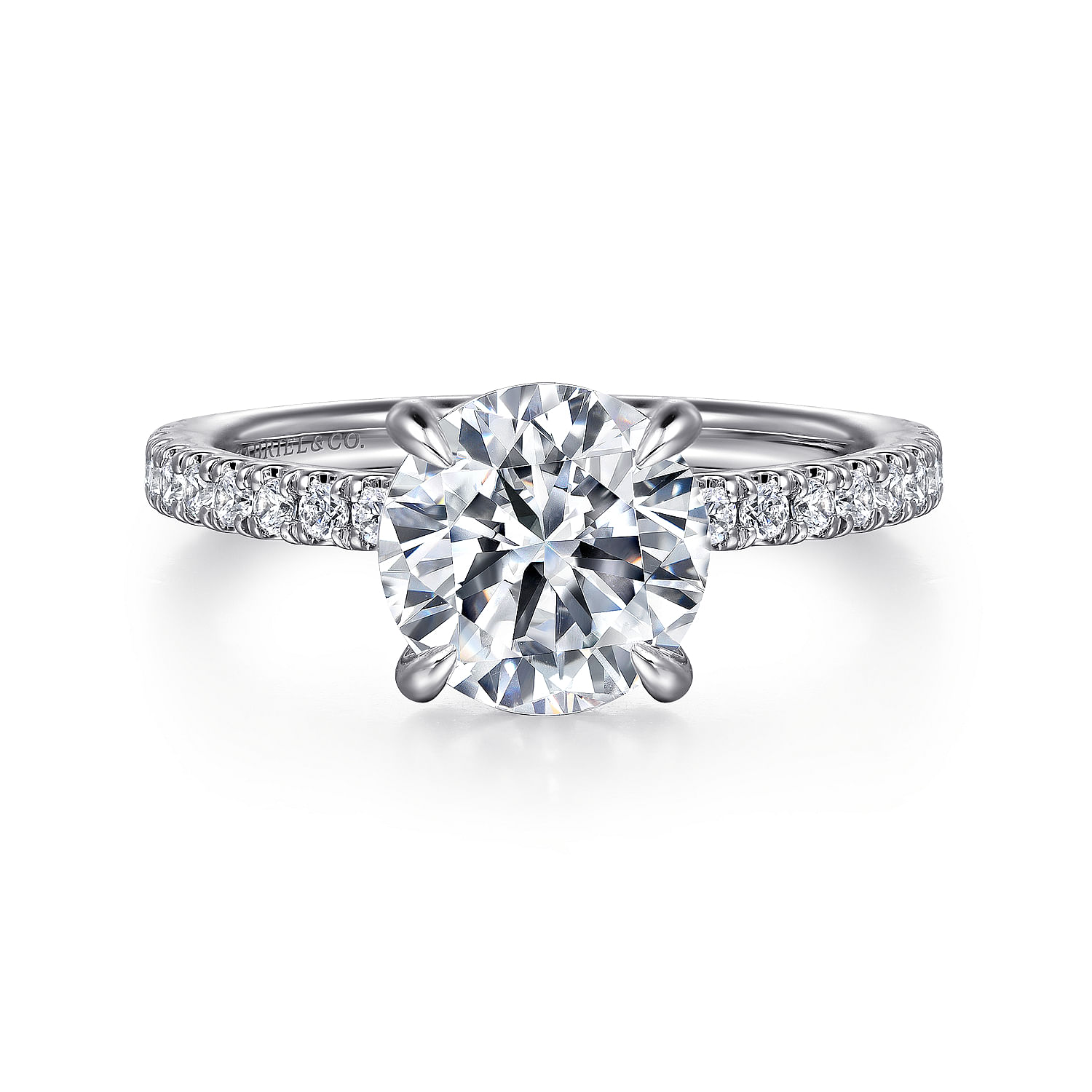 Gabriel & Co. 14K White Gold Diamond Semi-Mount