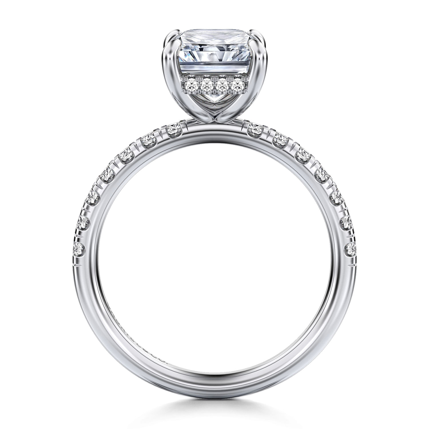 Gabriel & Co. 14K White Gold Diamond Semi-Mount