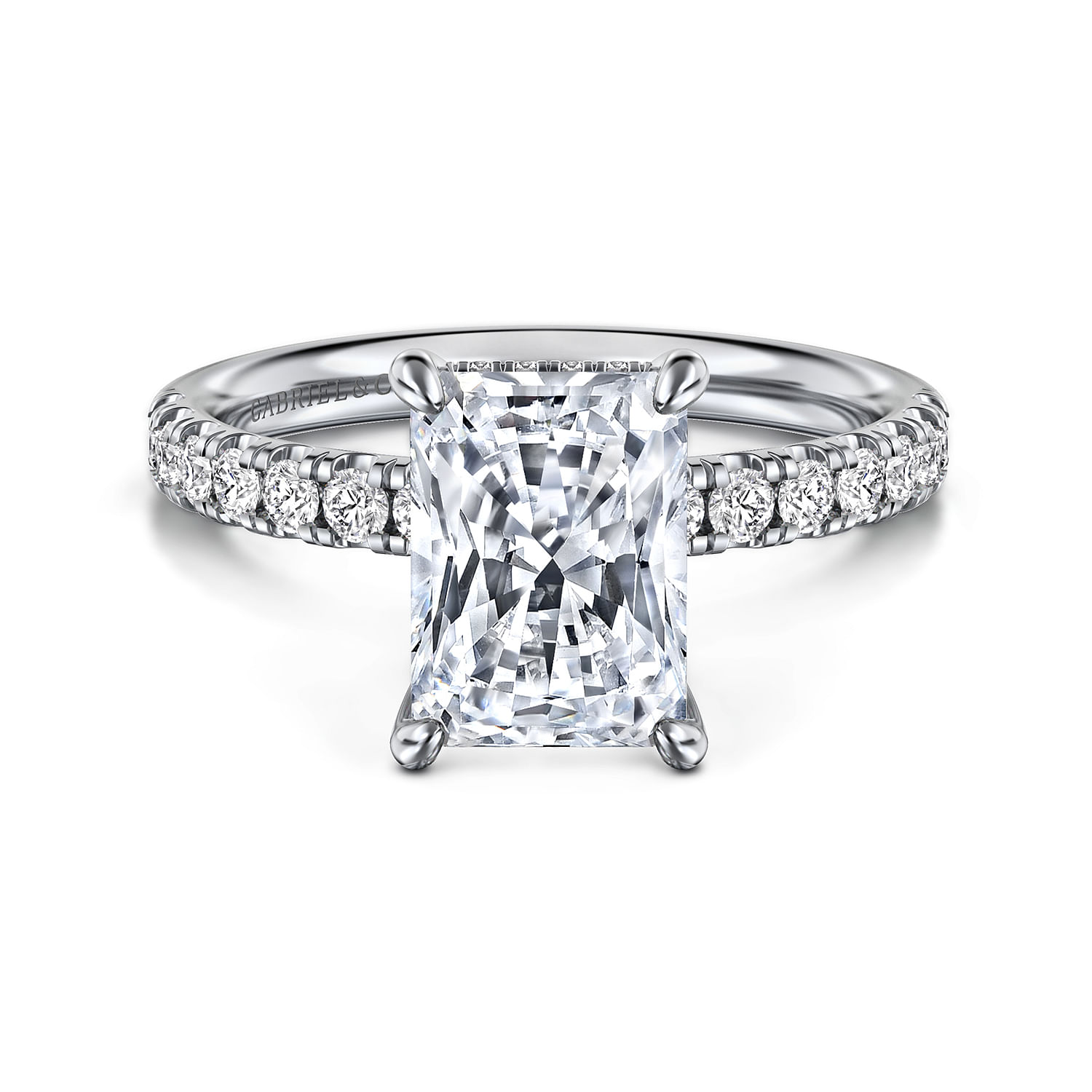 Gabriel & Co. 14K White Gold Diamond Semi-Mount