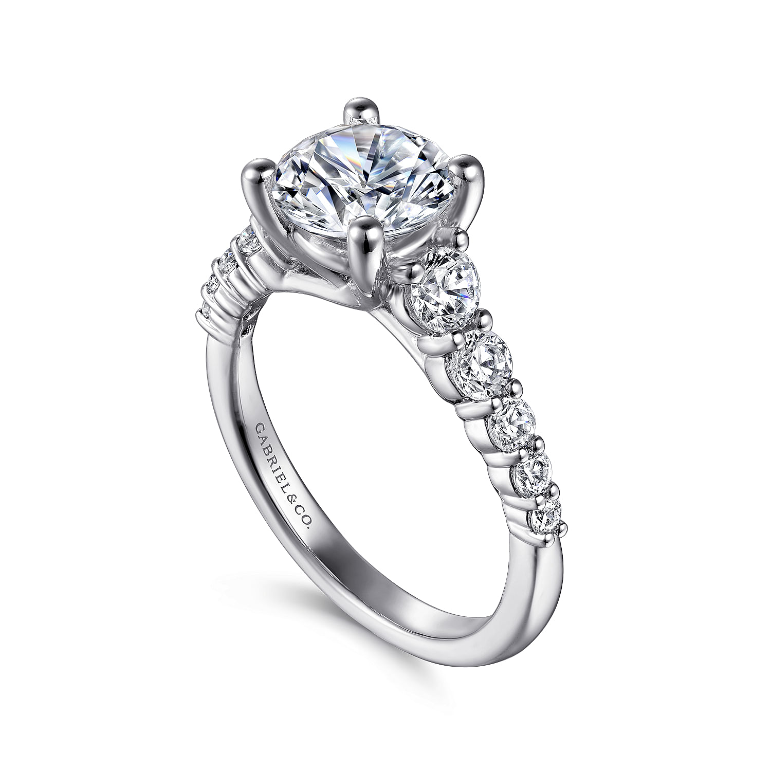 Gabriel & Co. 14K White Gold Diamond Engagement Ring Setting