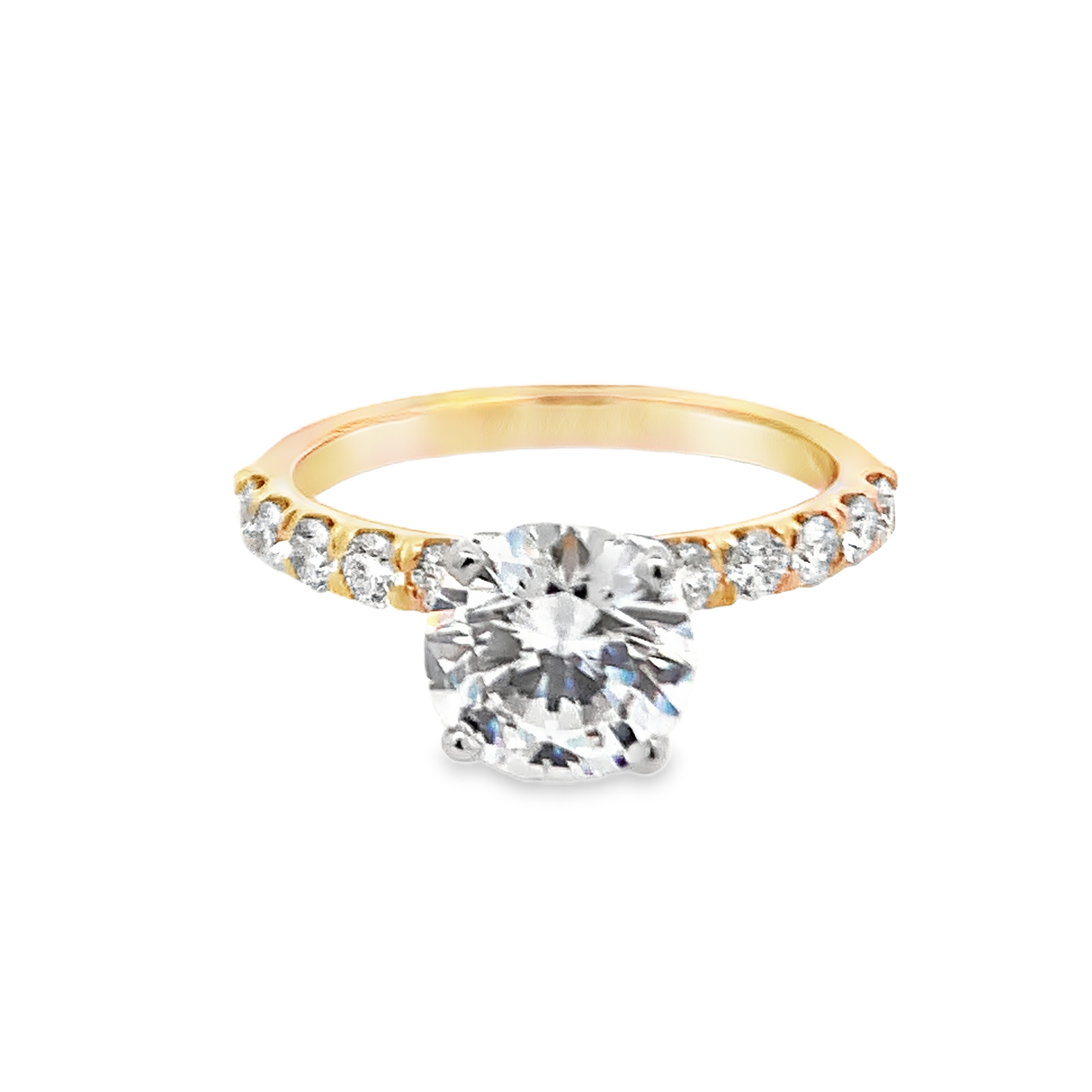 Romanza 14K Yellow Gold Diamond Engagement Ring Setting