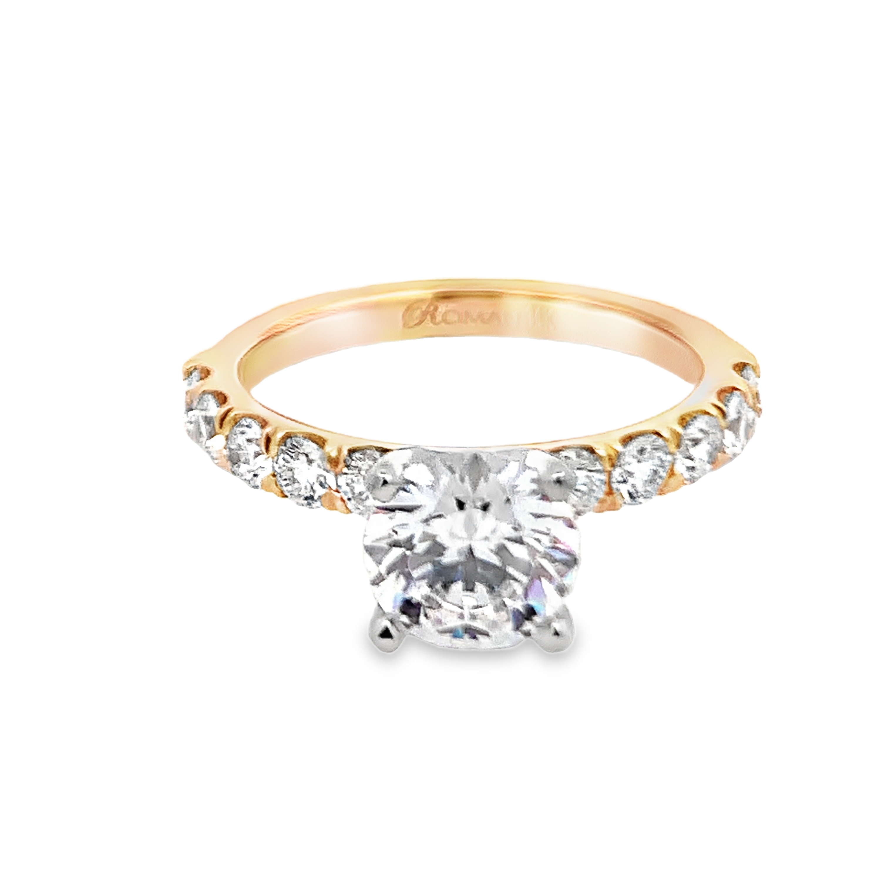 Romanza 14K Yellow Gold Diamond Engagement Ring Setting