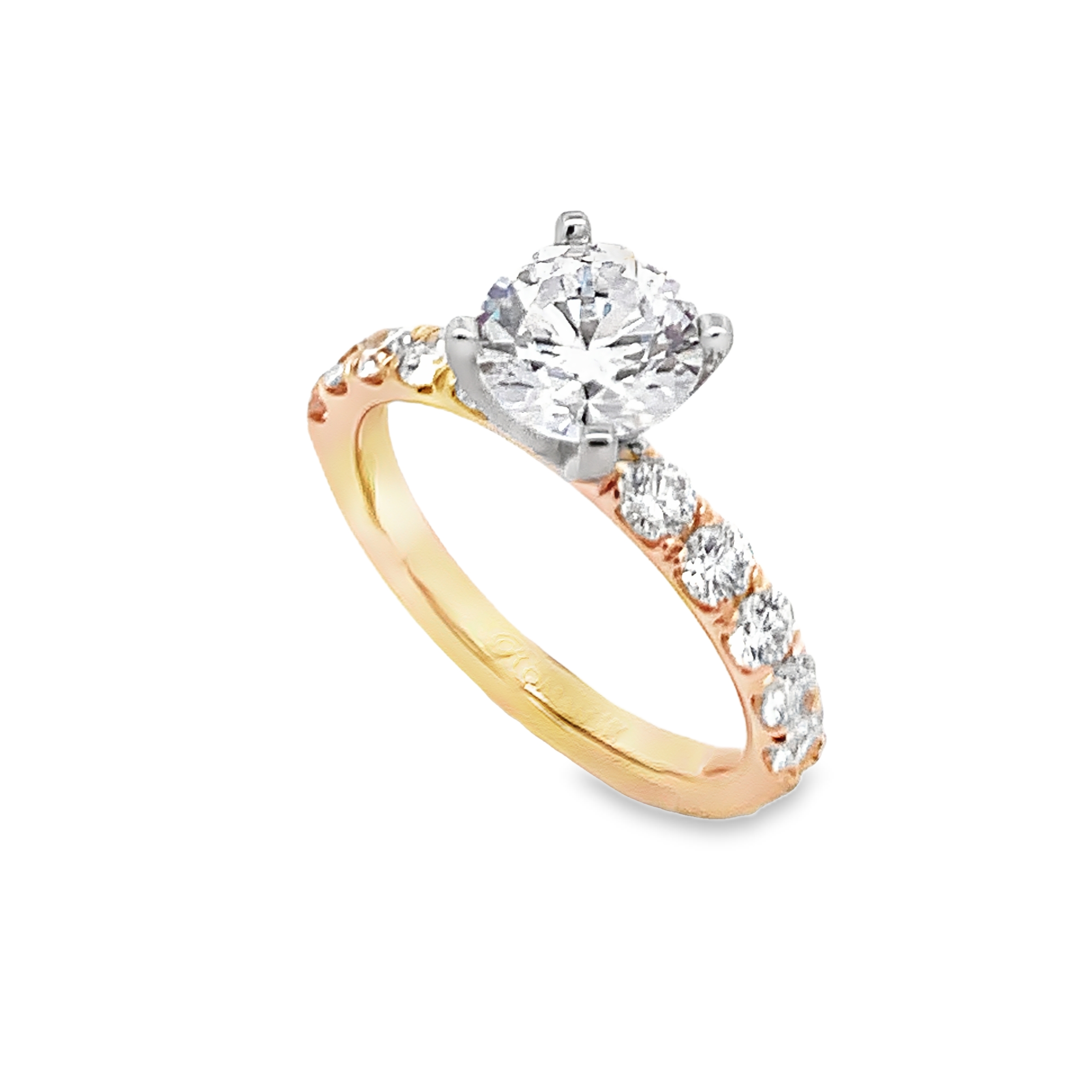 Romanza 14K Yellow Gold Diamond Engagement Ring Setting