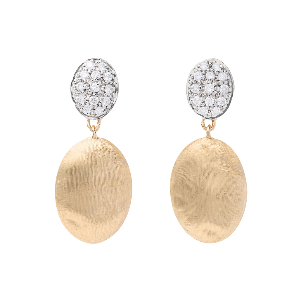 Marco Bicego 18K Two-Tone Siviglia Diamond Drop Earrings