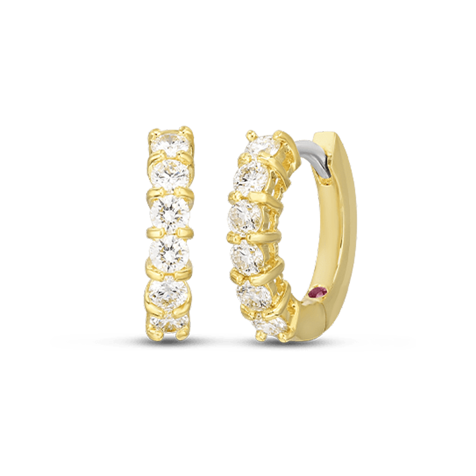 Roberto Coin 18K Yellow Gold Diamond Huggies