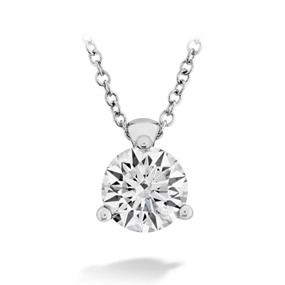 Hearts on Fire 18K White Gold Diamond Solitaire Pendant