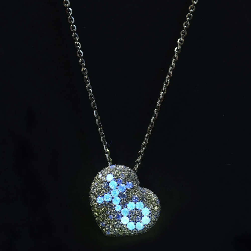 Malka 18K White Gold Flourescent 