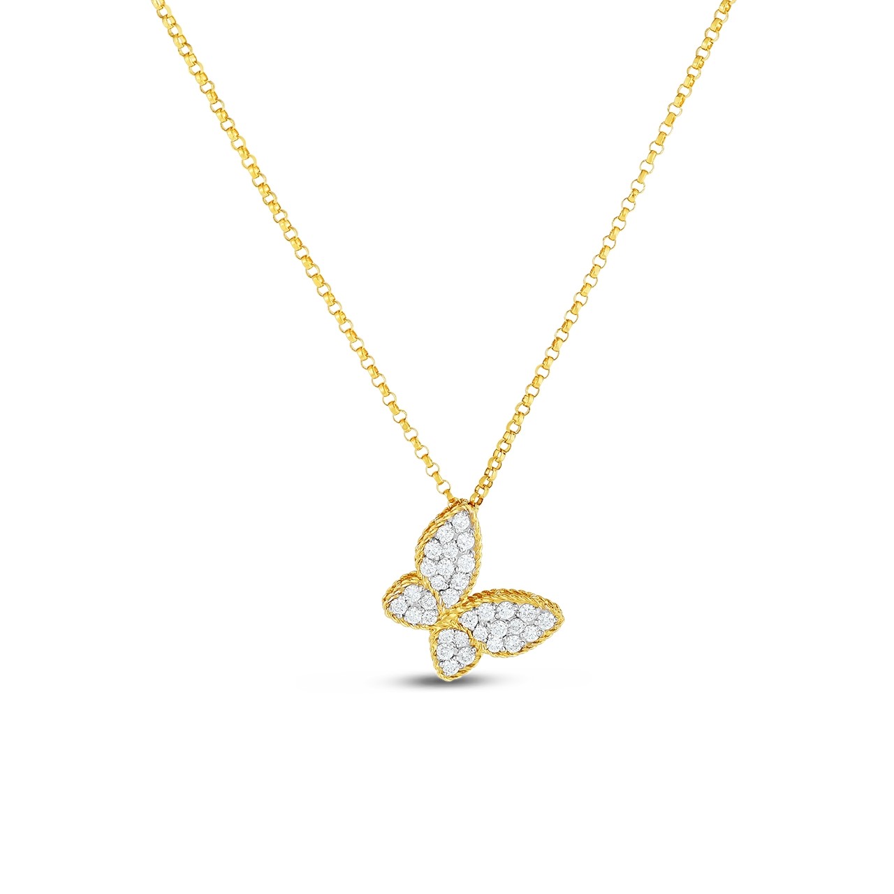 Roberto Coin 18K Yellow Gold Princess Butterfly Pendant