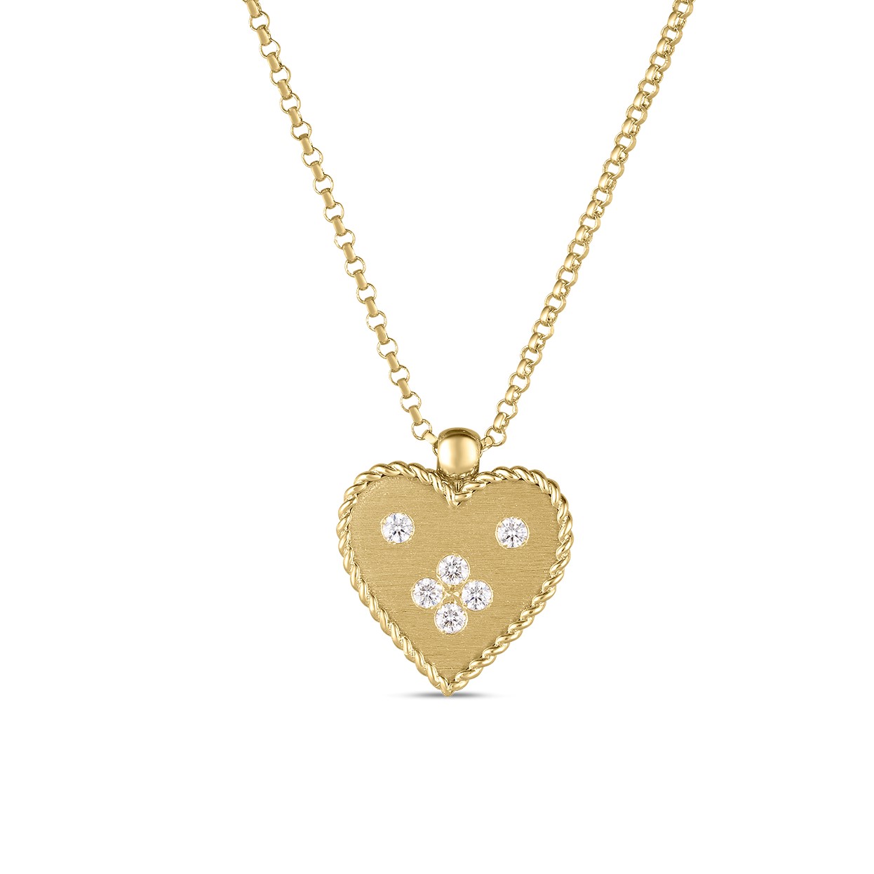 Roberto Coin 18K Yellow Gold Venetian Princess Heart Pendant