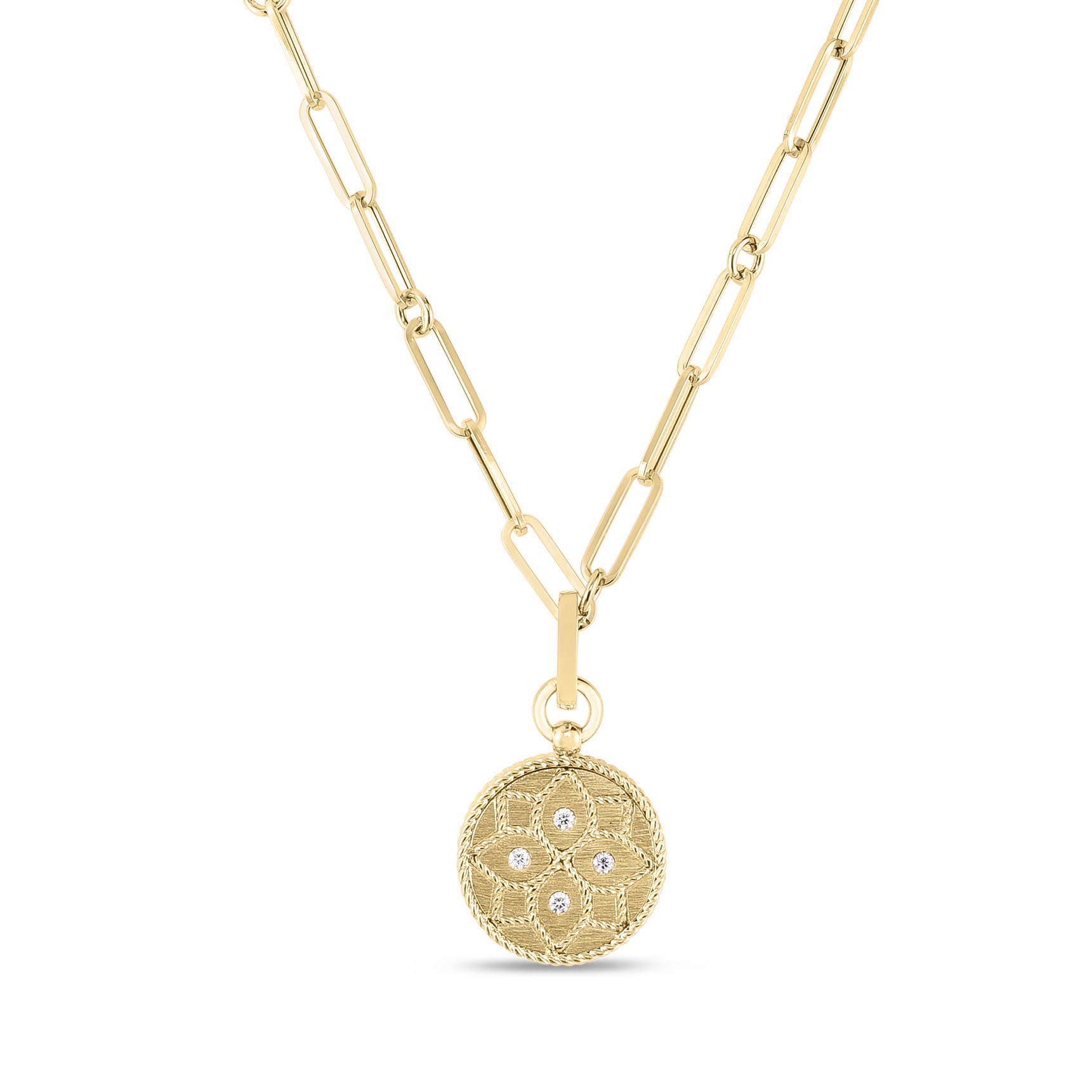 Roberto Coin 18K Yellow Gold Venetian Princess Medallion Pendant