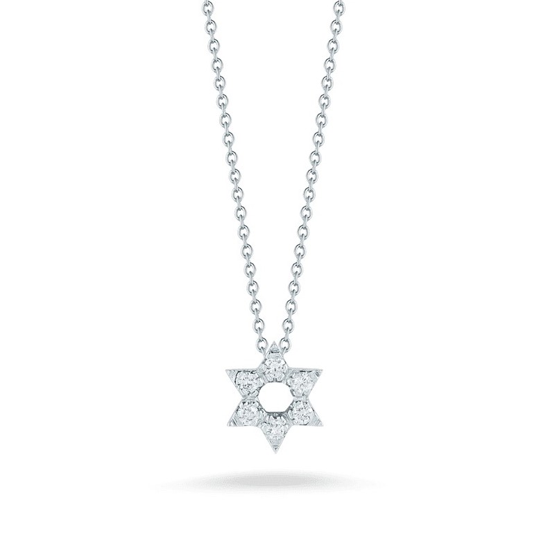 Roberto Coin 18K White Gold Tiny Treasures Star of David Pendant