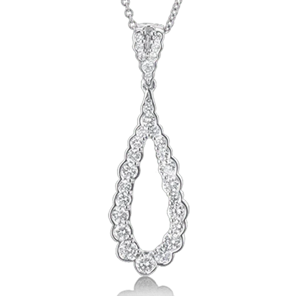 Simon G 18K White Gold Diamond Hamonie Pendant