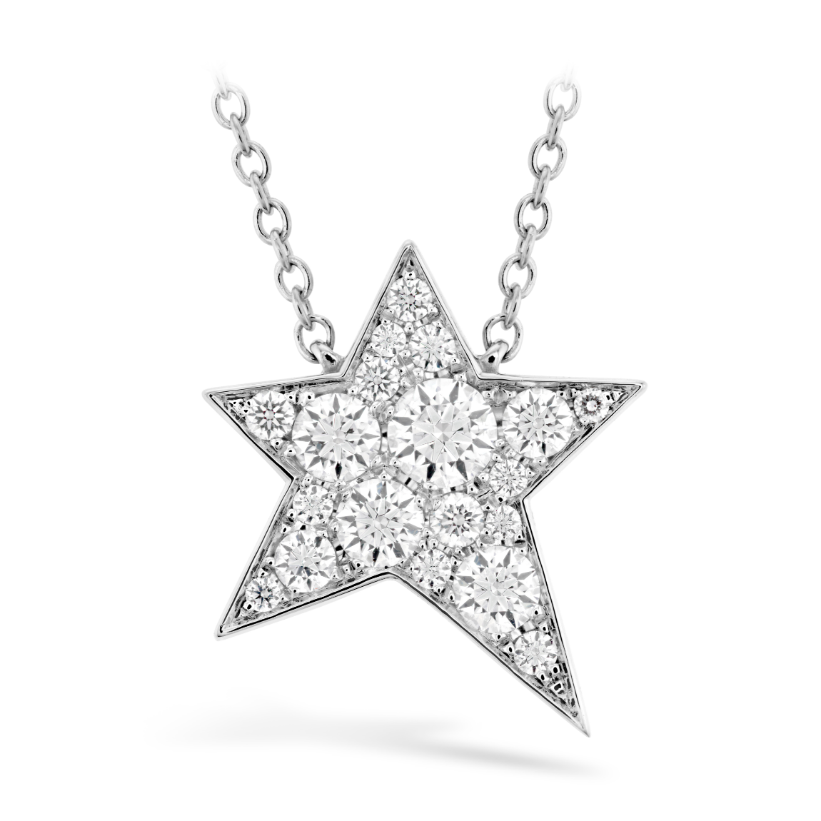 Hearts on Fire 18K White Gold Diamond Star Pendant