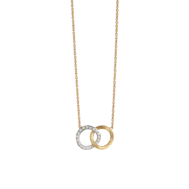 Marco Bicego 18K Two Tone Jaipur Interlocking Circles Necklace